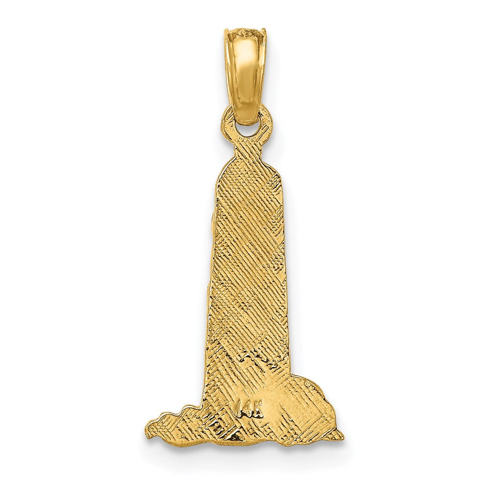 14K Small Lighthouse W/Building Charm
