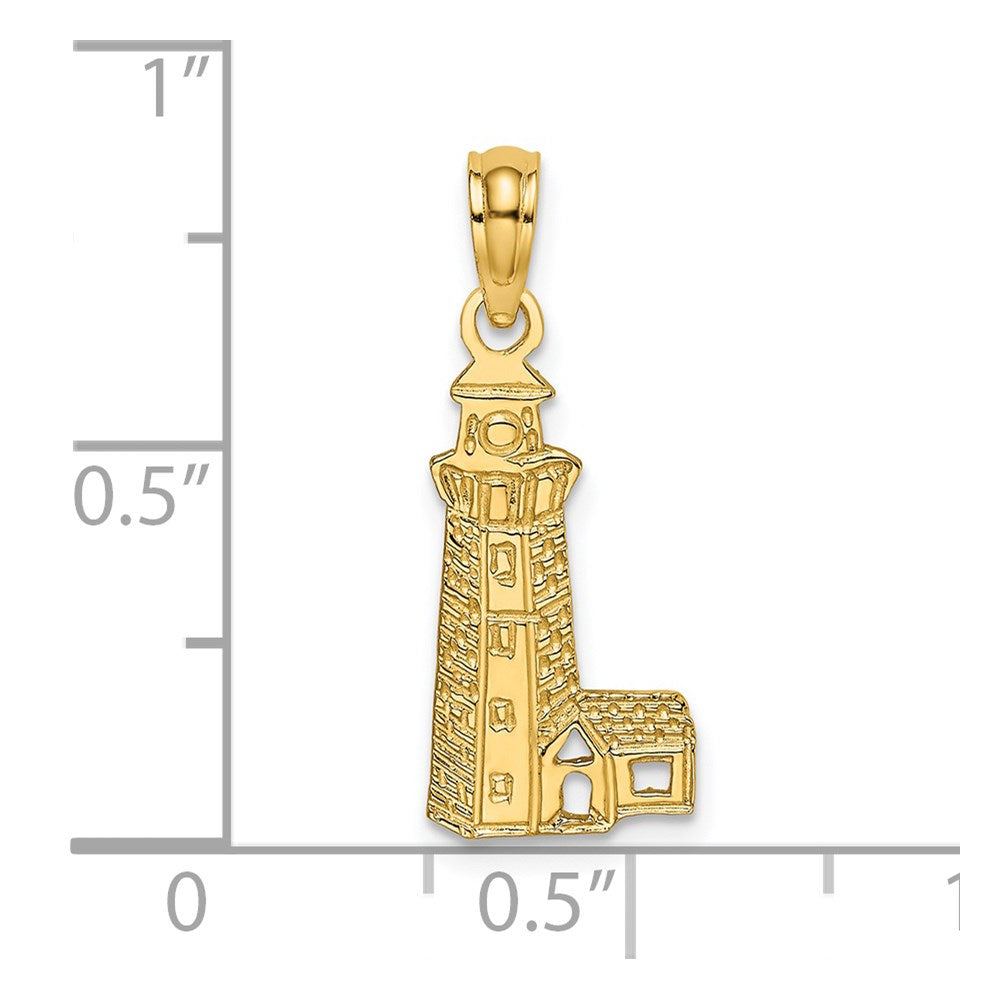 14K Lighthouse Charm