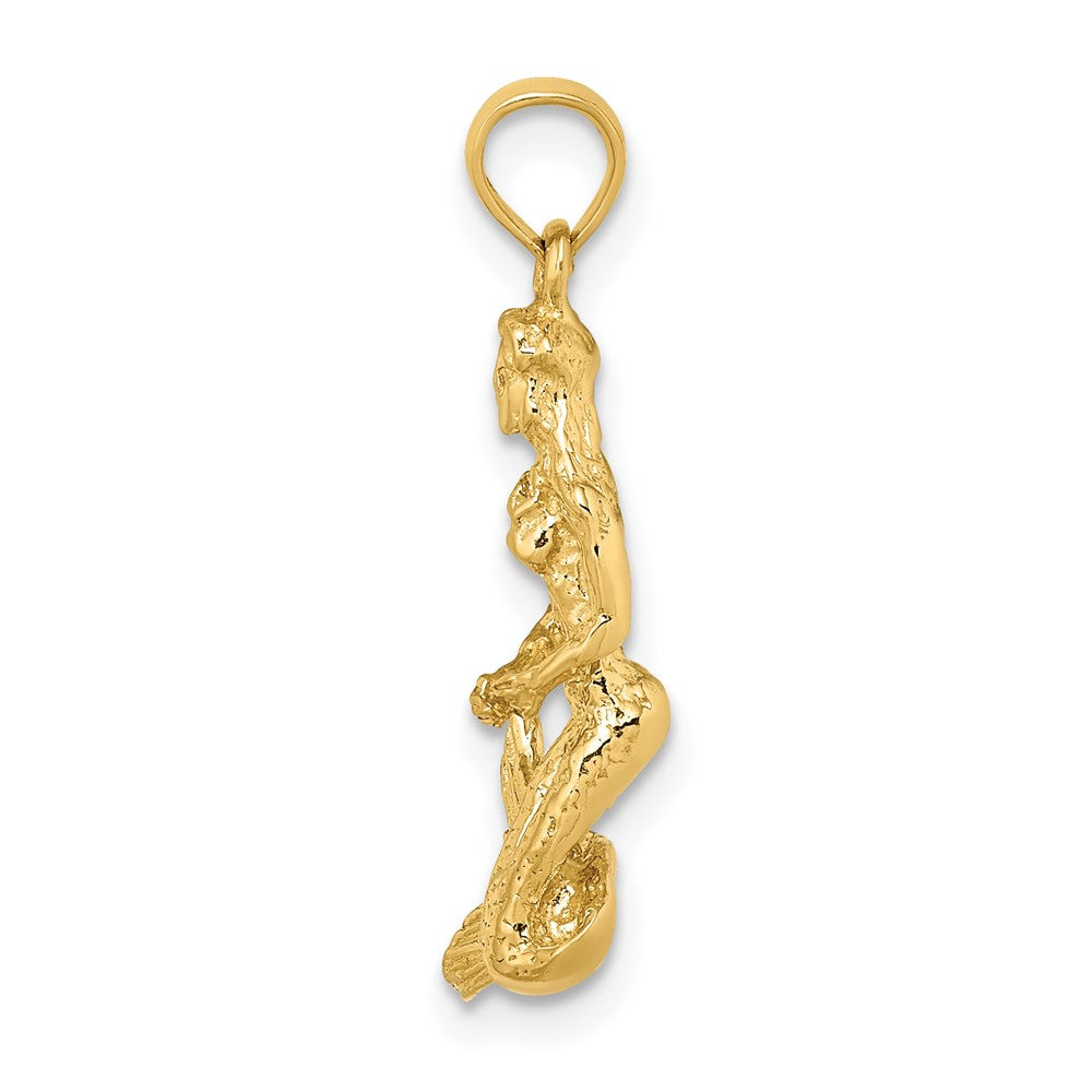 14K 3-D Mermaid Charm