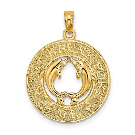 14K KENNEBUNKPORT ME Dolphins Charm