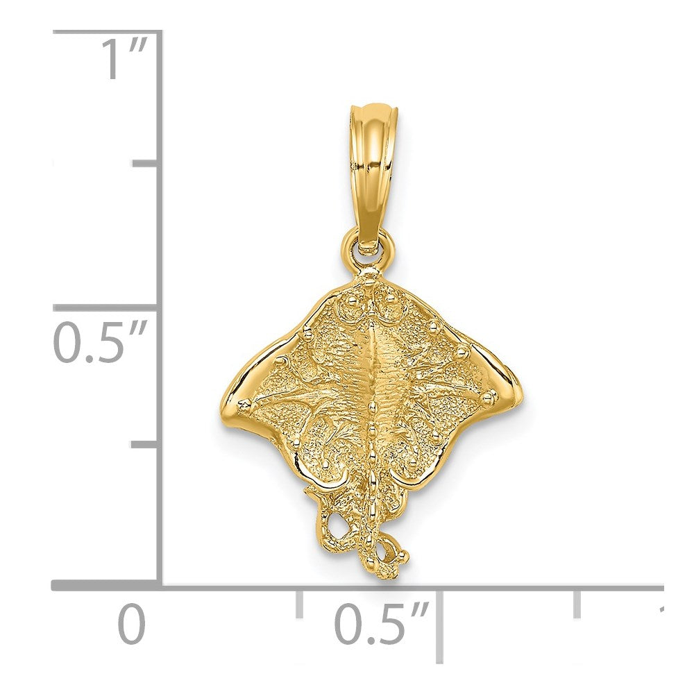 14K Stingray Charm