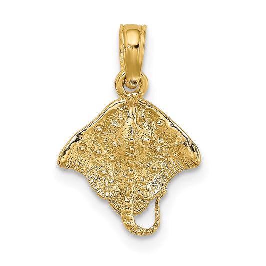 14K Stingray Charm