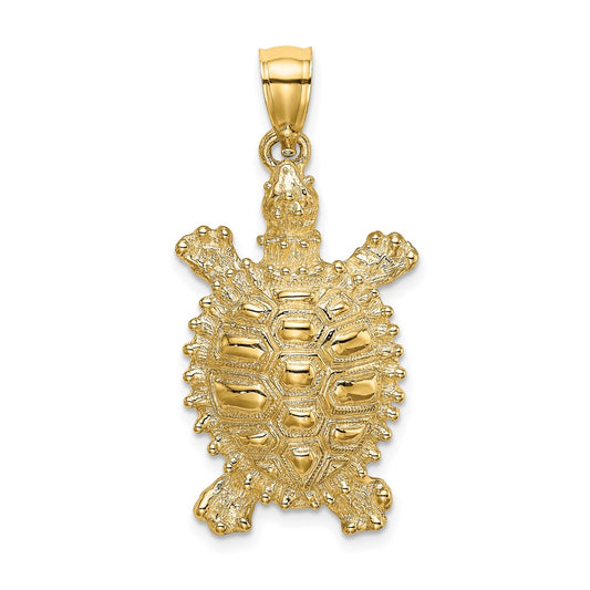 14K Land Turtle Charm