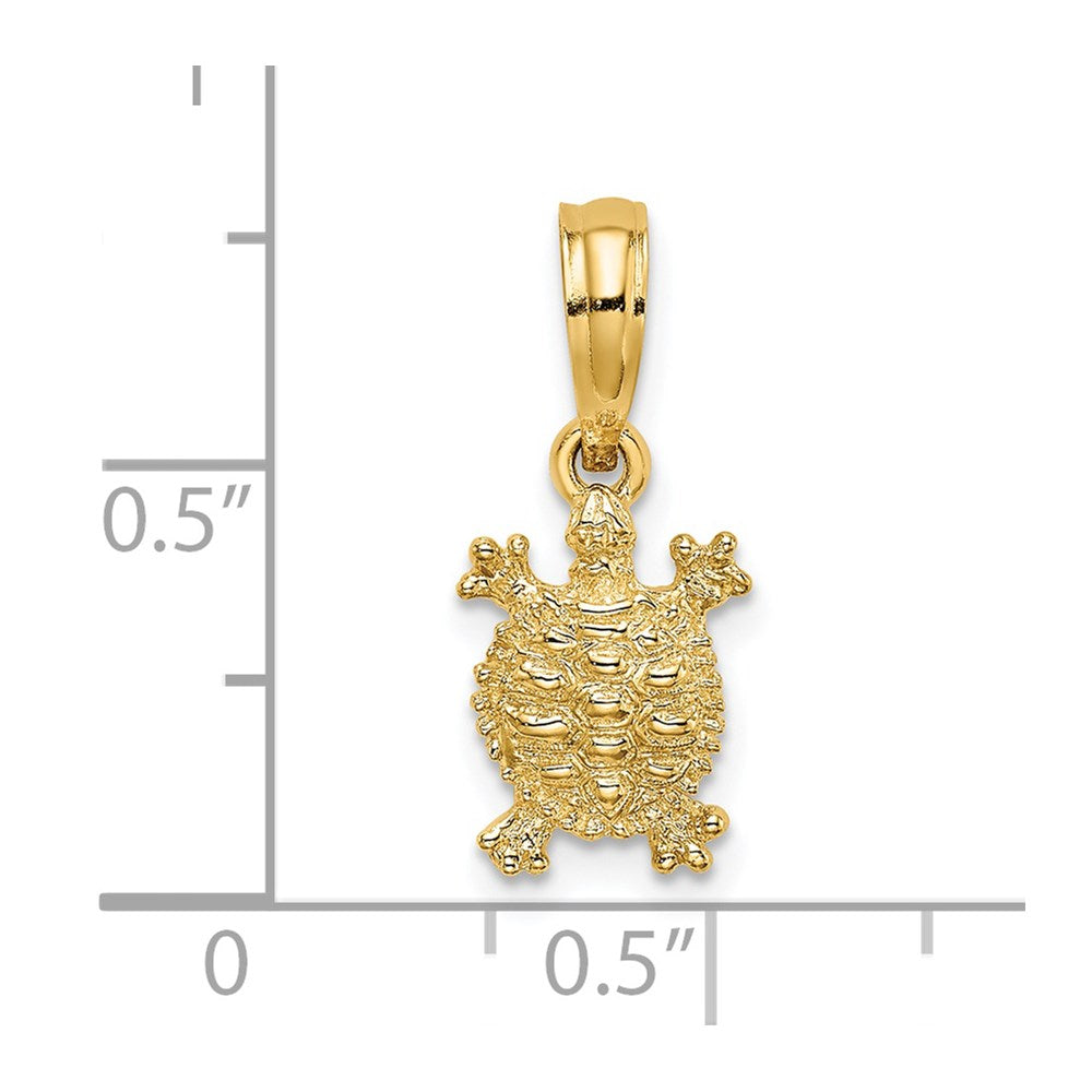 14K Land Turtle Charm