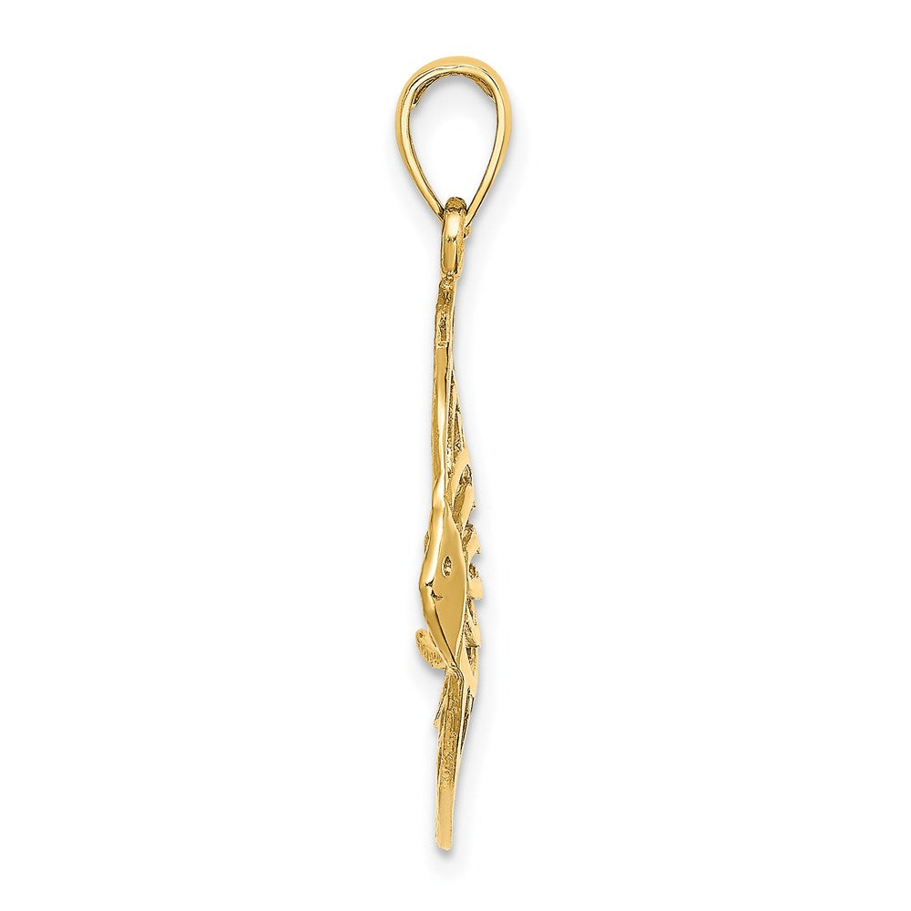 14K Cut-Out Angelfish Charm