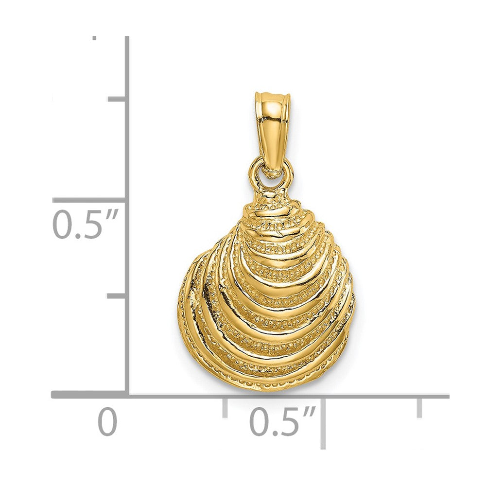 14K Clam Shell Charm