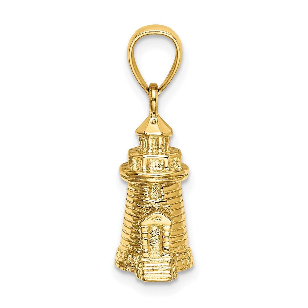 14K 3-D Brant Point Lighthouse Nantucket Harbor, Ma Charm