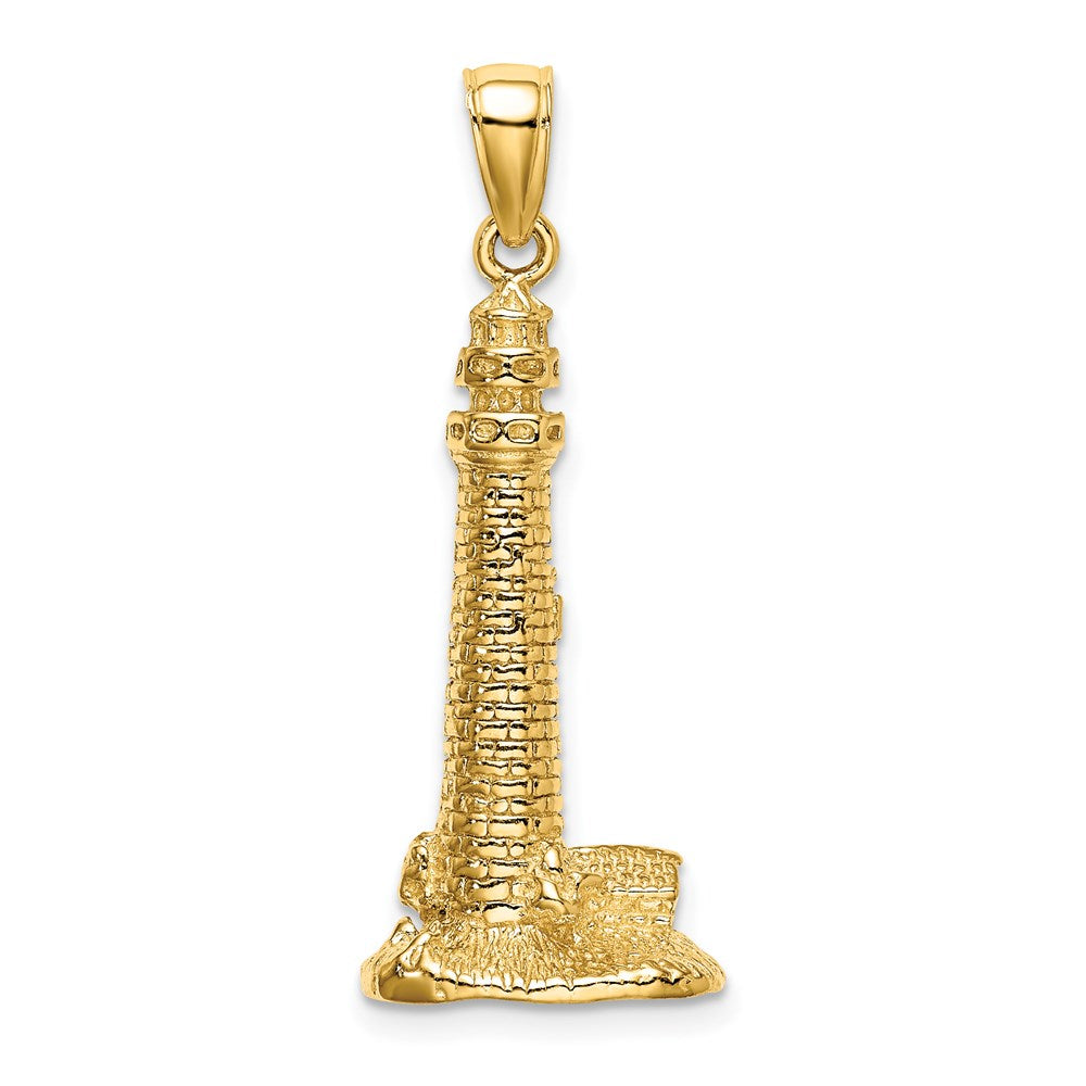 14K 3D CAPE MAY NJ Lighthouse Charm