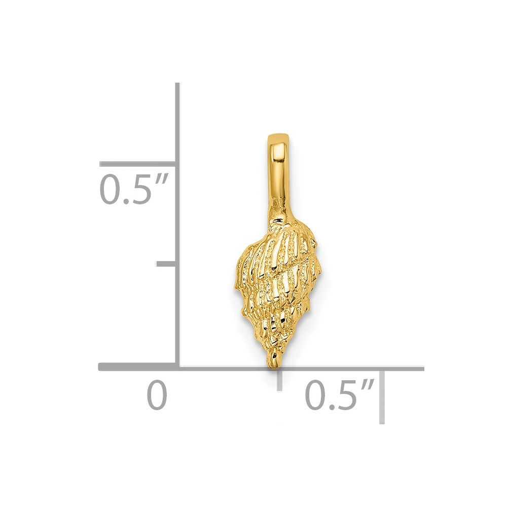 14K Mini Conch Shell Charm