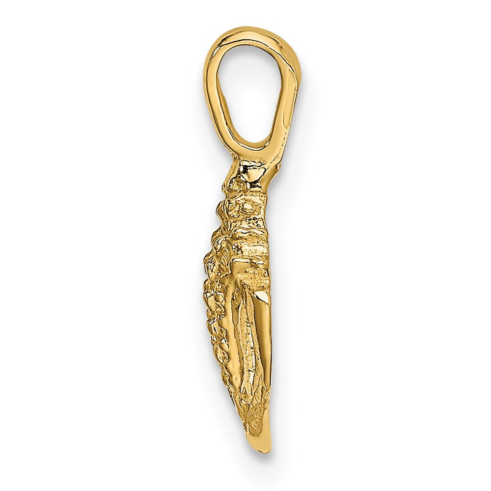 14K Mini Conch Shell Charm