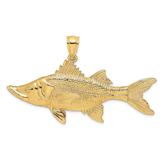 14K 3-D Tarpon Fish Charm