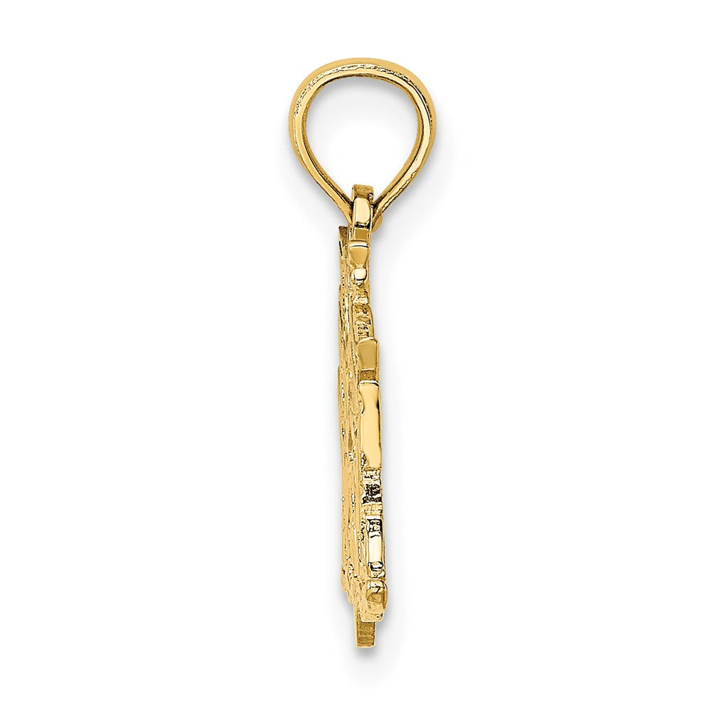 14K I LOVE MY MARINE Pendant