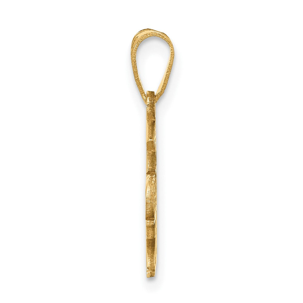 14K Polished GRADUATE 2024 Under Cap Charm