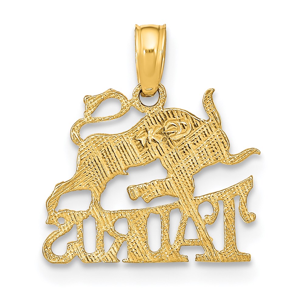 14K TAURUS Zodiac Charm
