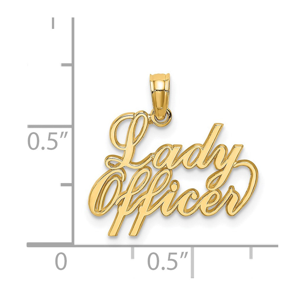 14k LADY OFFICER Charm