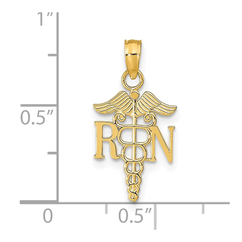 14k Polished R.N. Pendant