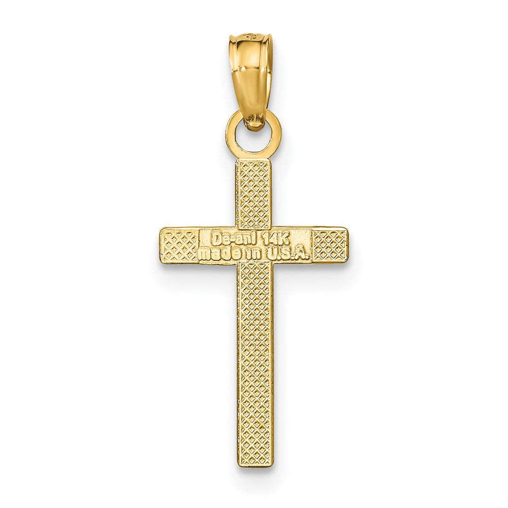 14k Polished Cross Pendant