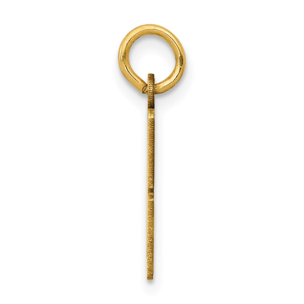 14k Small Elongated Number 28 Charm