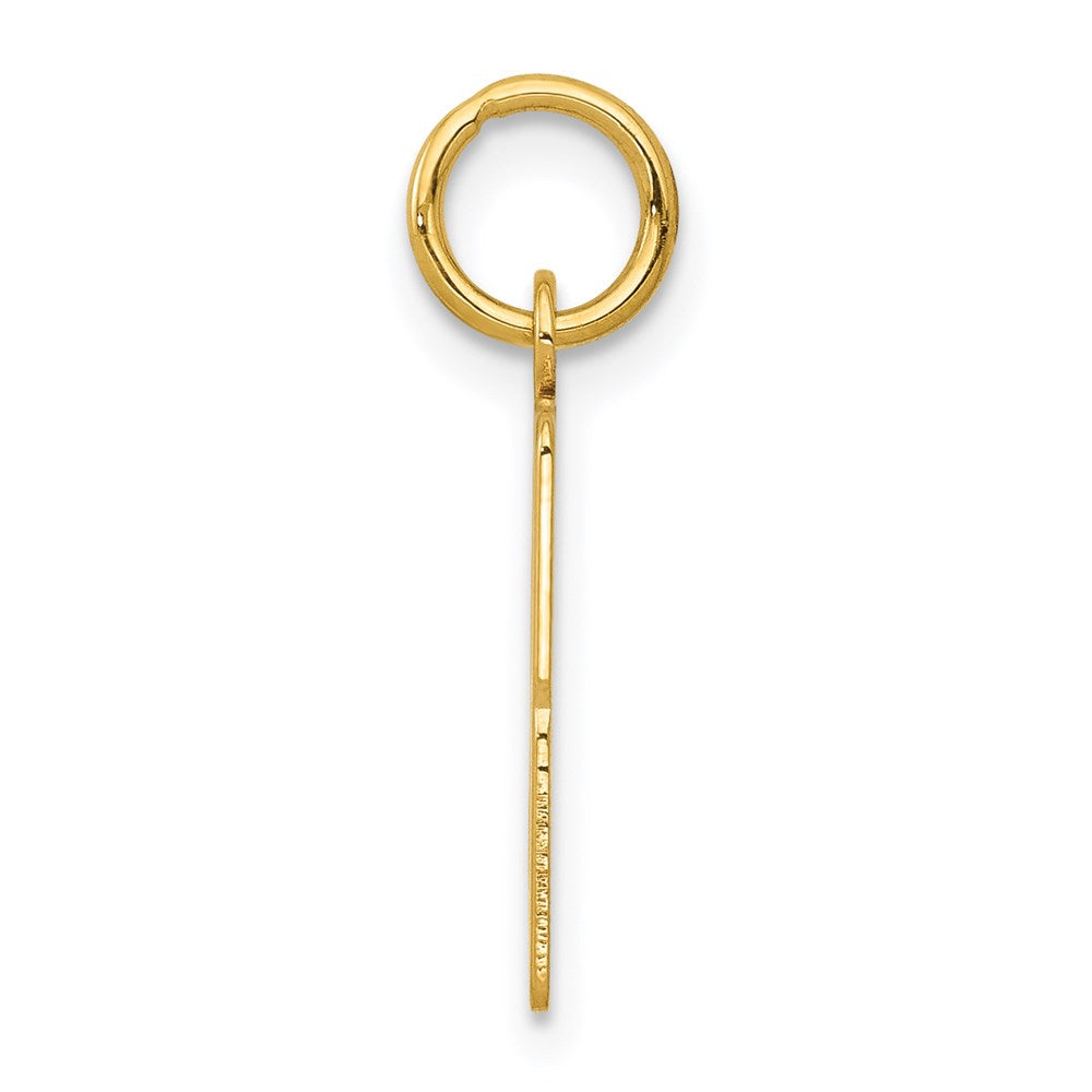 14k Small Elongated Number 33 Charm