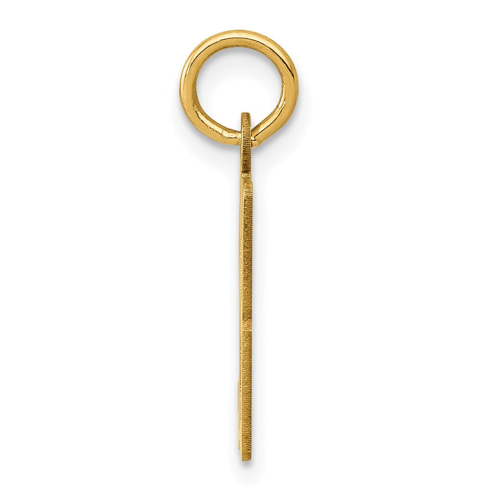 14k Small Elongated Number 93 Charm
