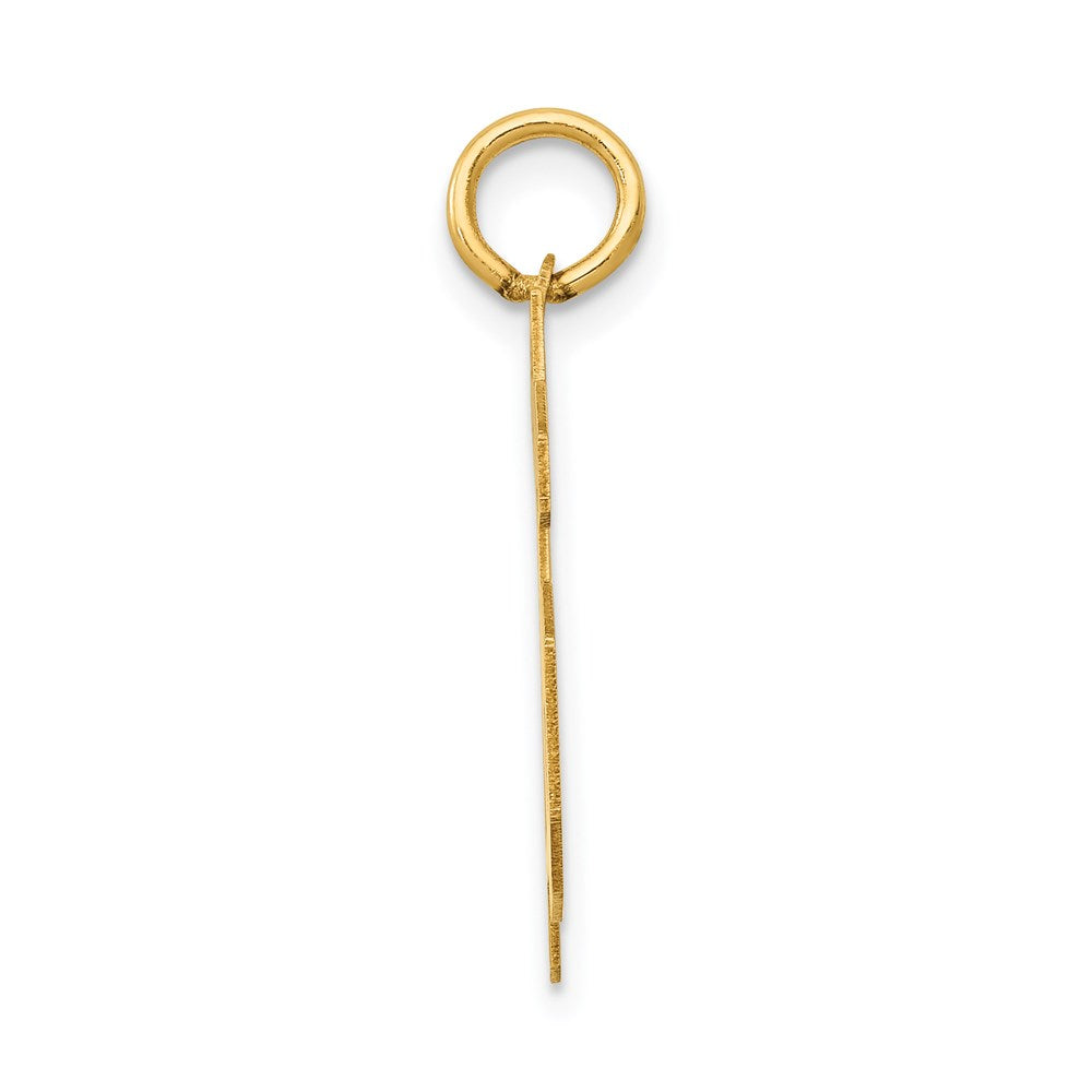 14k Medium Polished Number 76 Charm