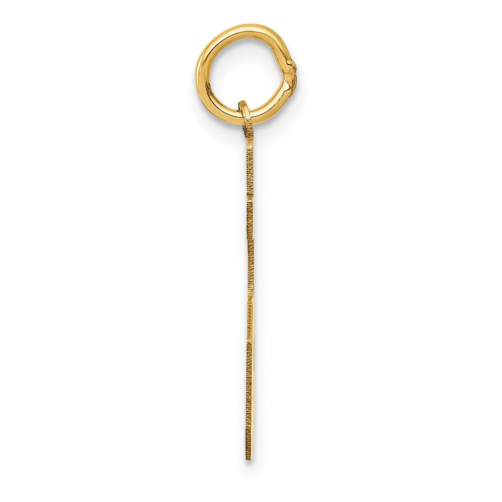 14k Medium Satin Number 85 Charm