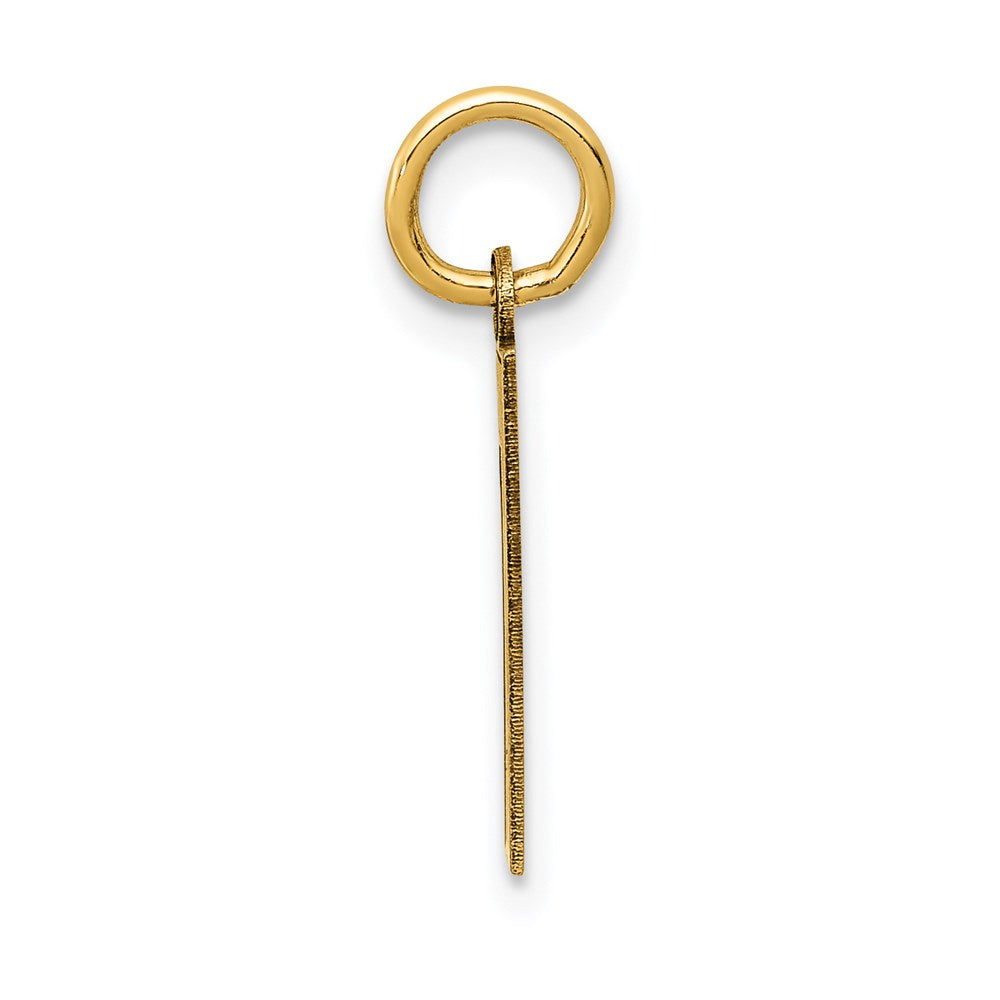 14k Small Satin Number 1 Charm