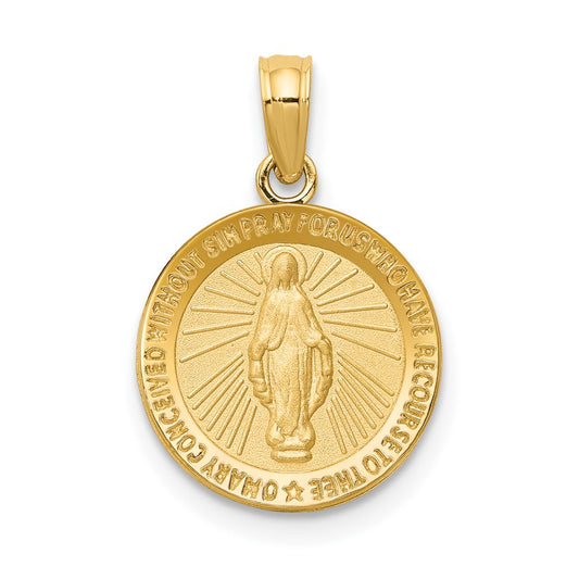 14k Miraculous Medal Pendant