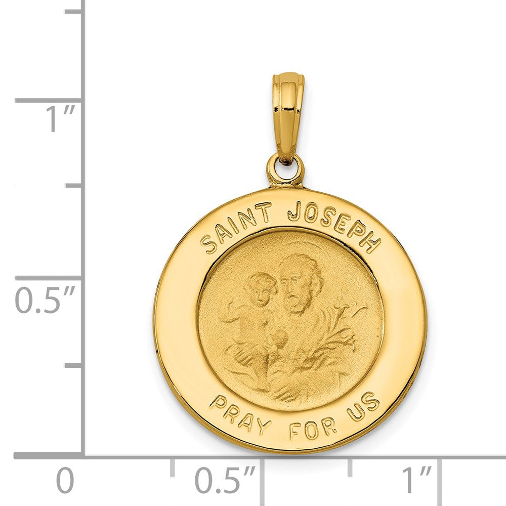 14k Saint Joseph Medal Pendant
