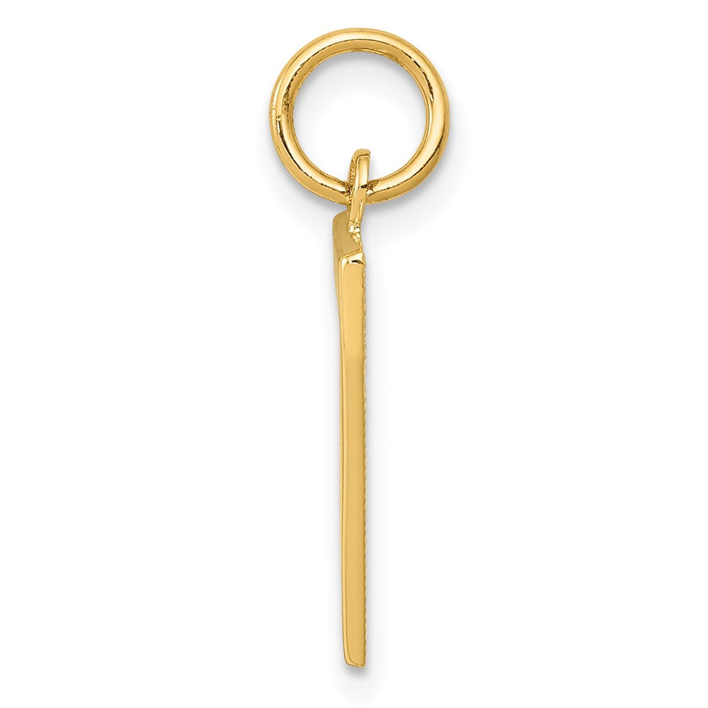 14k Medium Polished Number 7 Charm