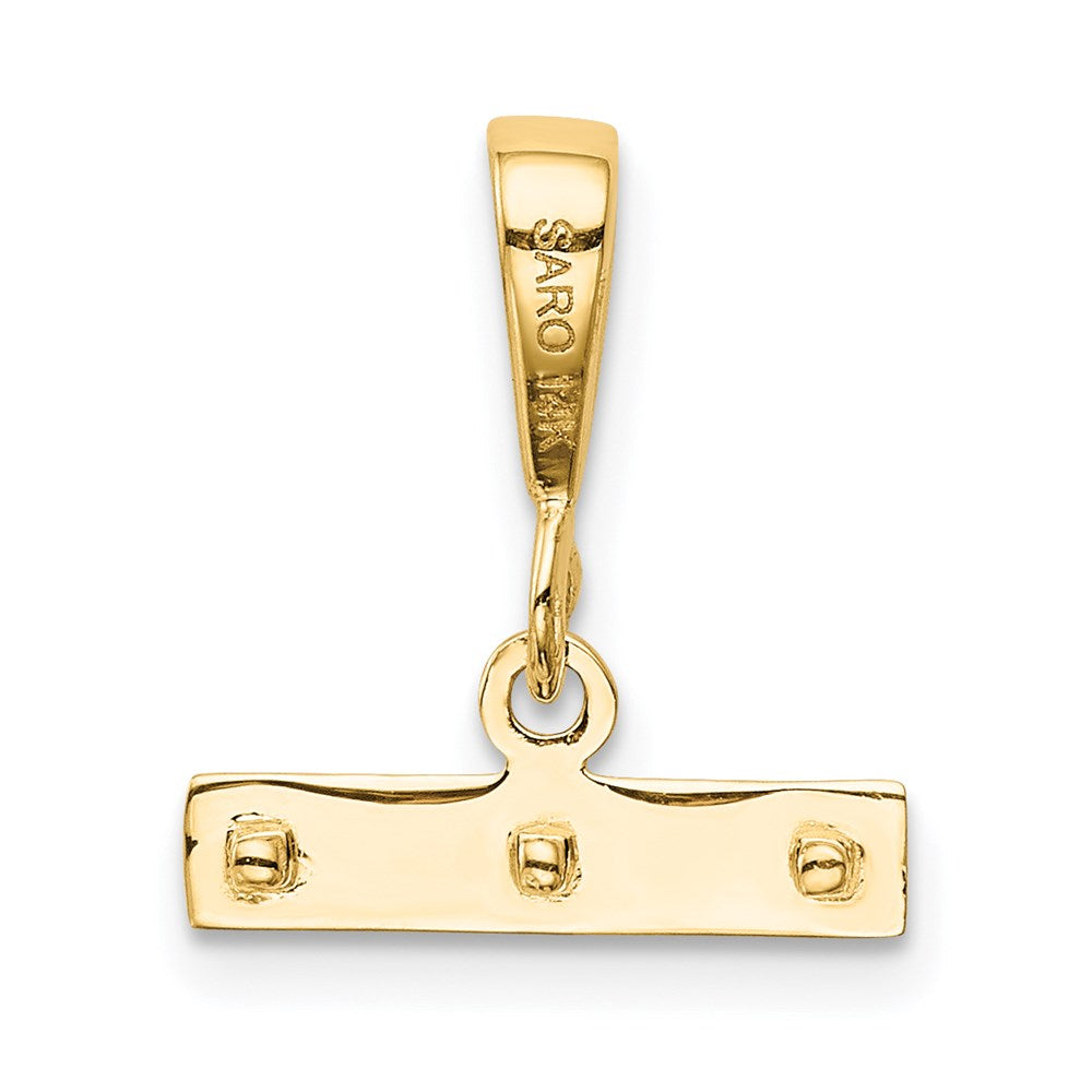 14ky Casted Medium Polished Top Charm