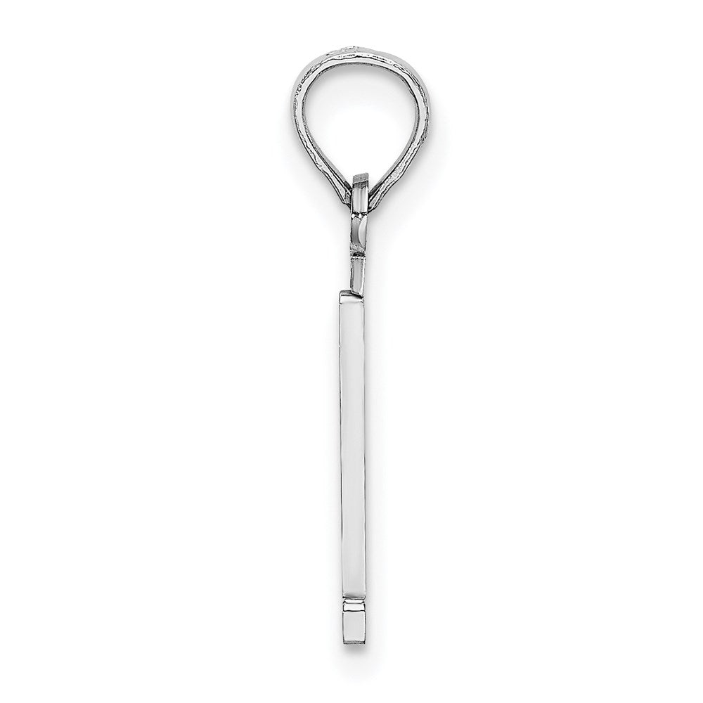 14kw Polished Number 1 Pendant