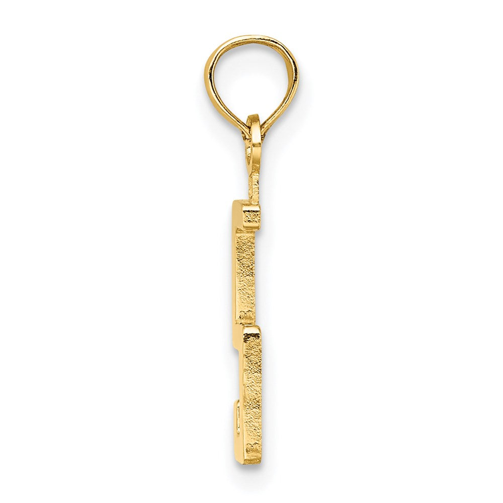 14k Polished Number 5 Pendant