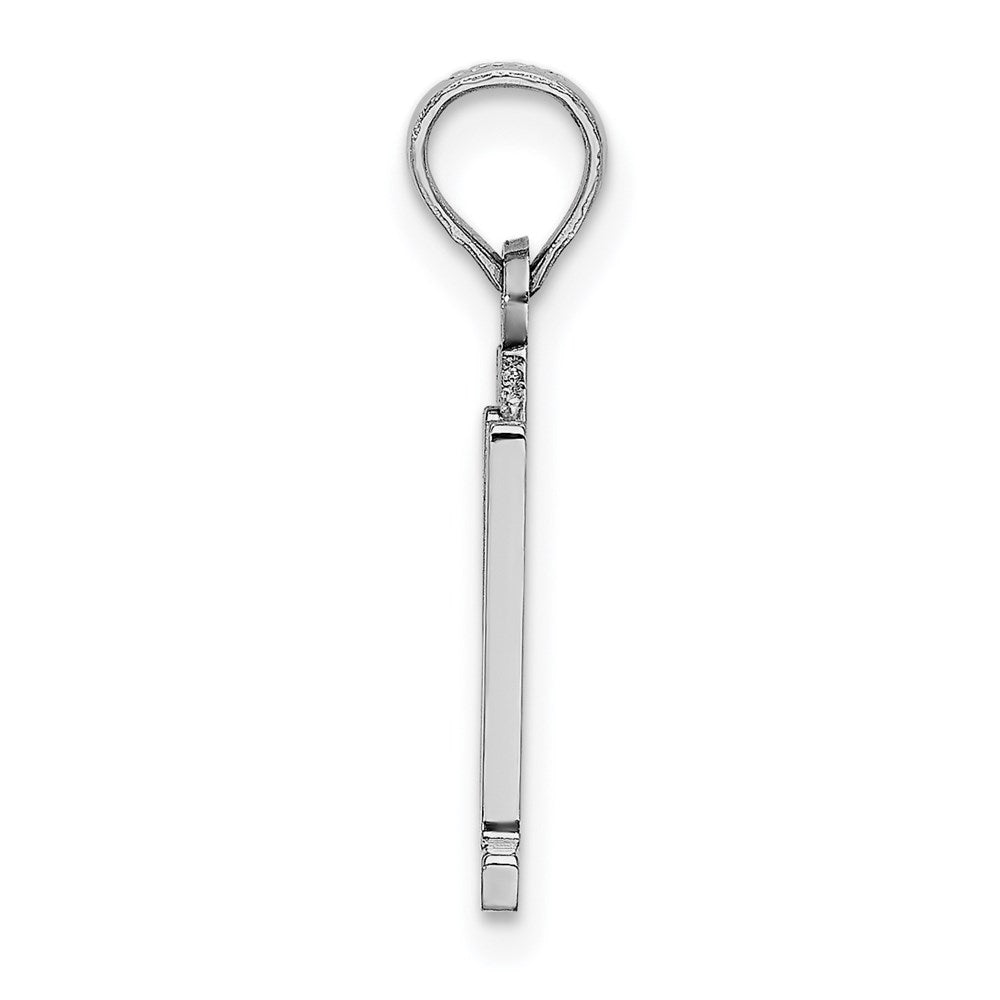 14kw Polished Number 11 Pendant