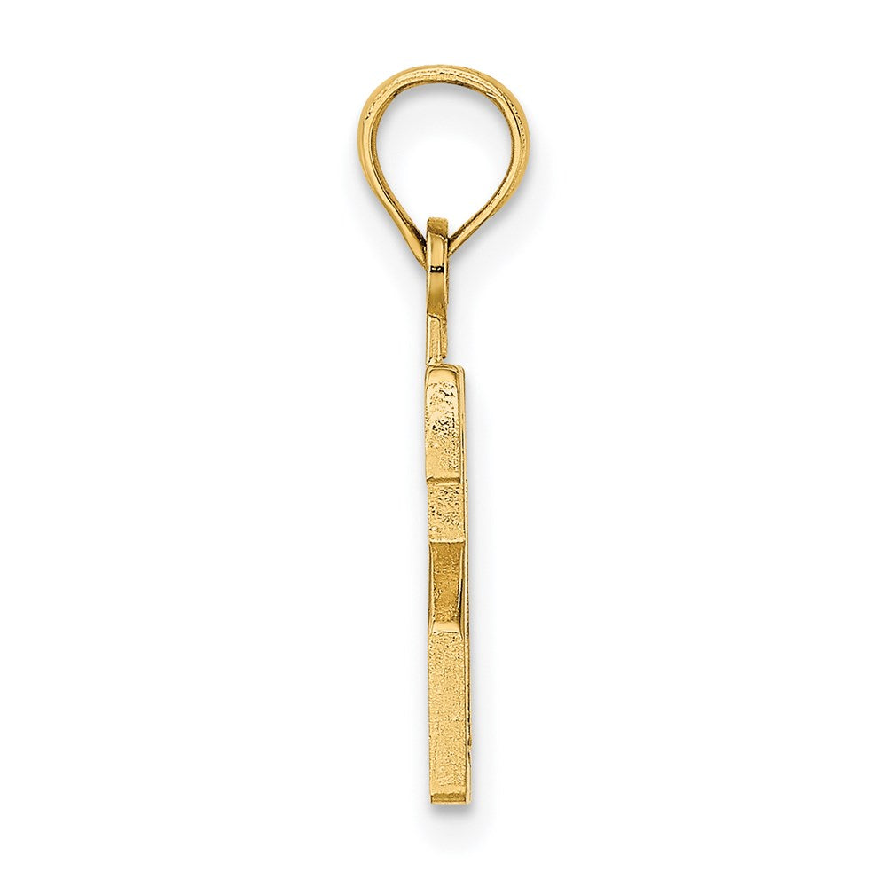 14k Polished Number 21 Pendant