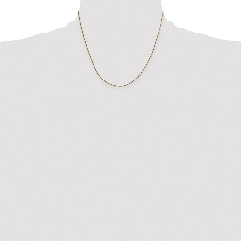 14K 18 inch .5mm Octagonal Snake with Lobster Clasp Chain