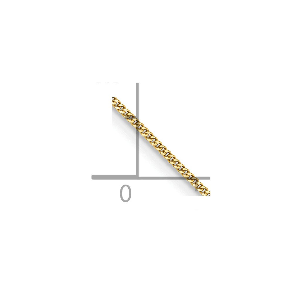 14K 13 inch .9mm Curb  with Spring Ring Clasp Pendant Chain Pendant Chain