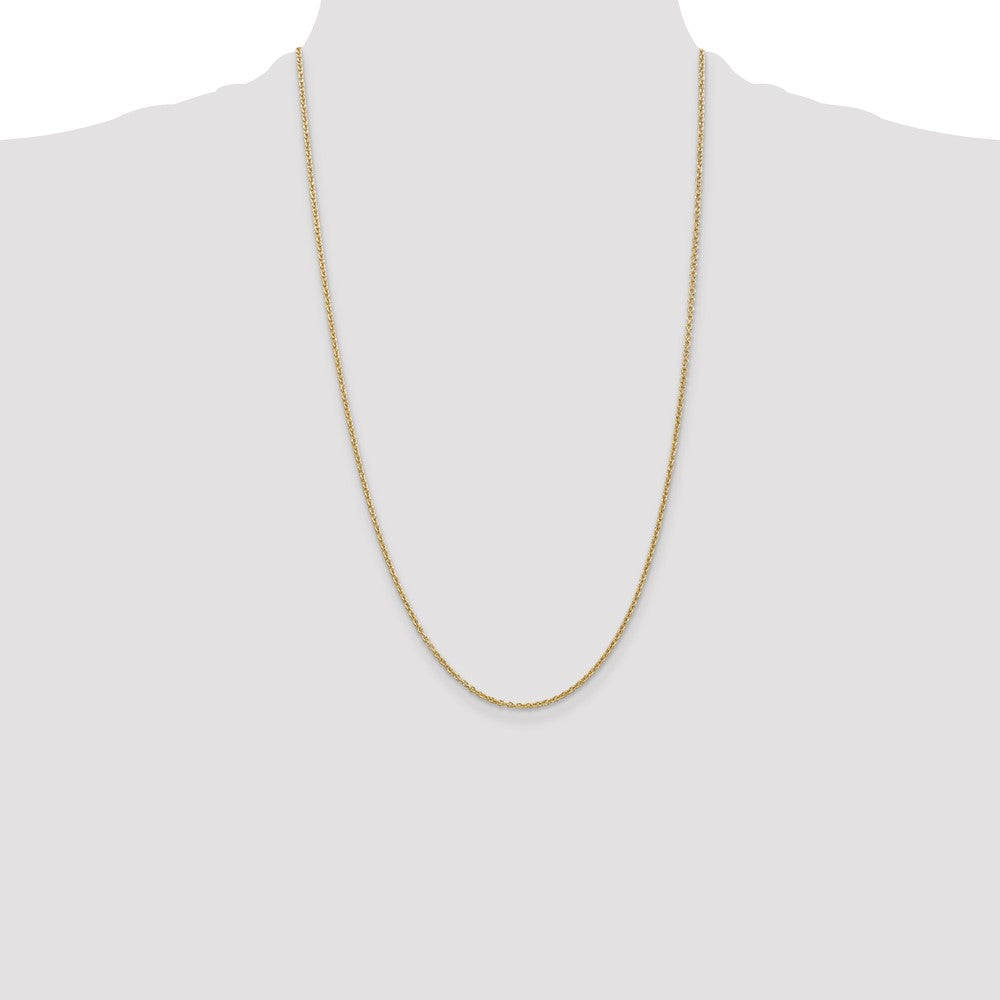 14K 26 inch 1.8mm Forzantine Cable with Lobster Clasp Chain