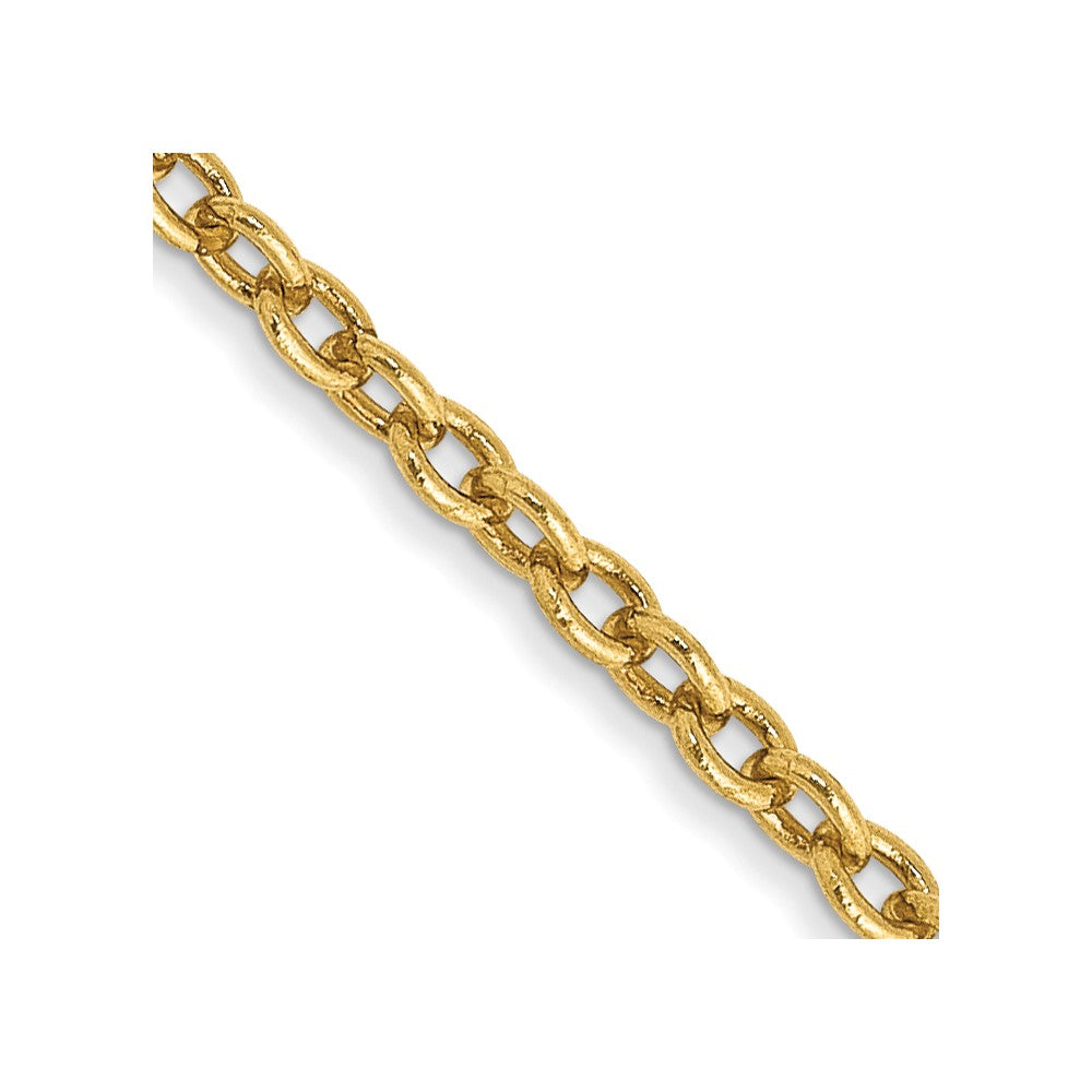 14K 30 inch 1.8mm Forzantine Cable with Lobster Clasp Chain