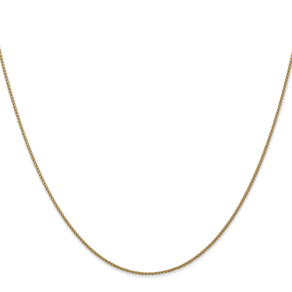 14K 26 inch 1.05mm Diamond-cut Spiga with Lobster Clasp Chain