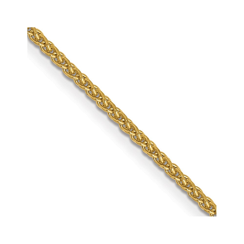 14K 26 inch 1.05mm Diamond-cut Spiga with Lobster Clasp Chain