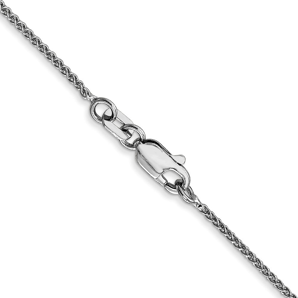 14K White Gold 22 inch 1.05mm Spiga with Lobster Clasp Chain