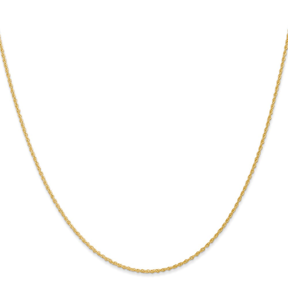 14K 22 inch 1.1mm Baby Rope with Spring Ring Clasp Chain