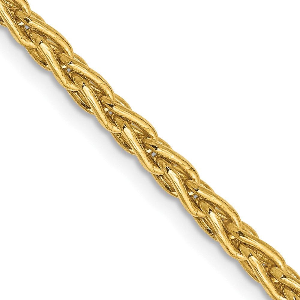 14k 22 inch 3mm Parisian Wheat with Lobster Clasp Chain