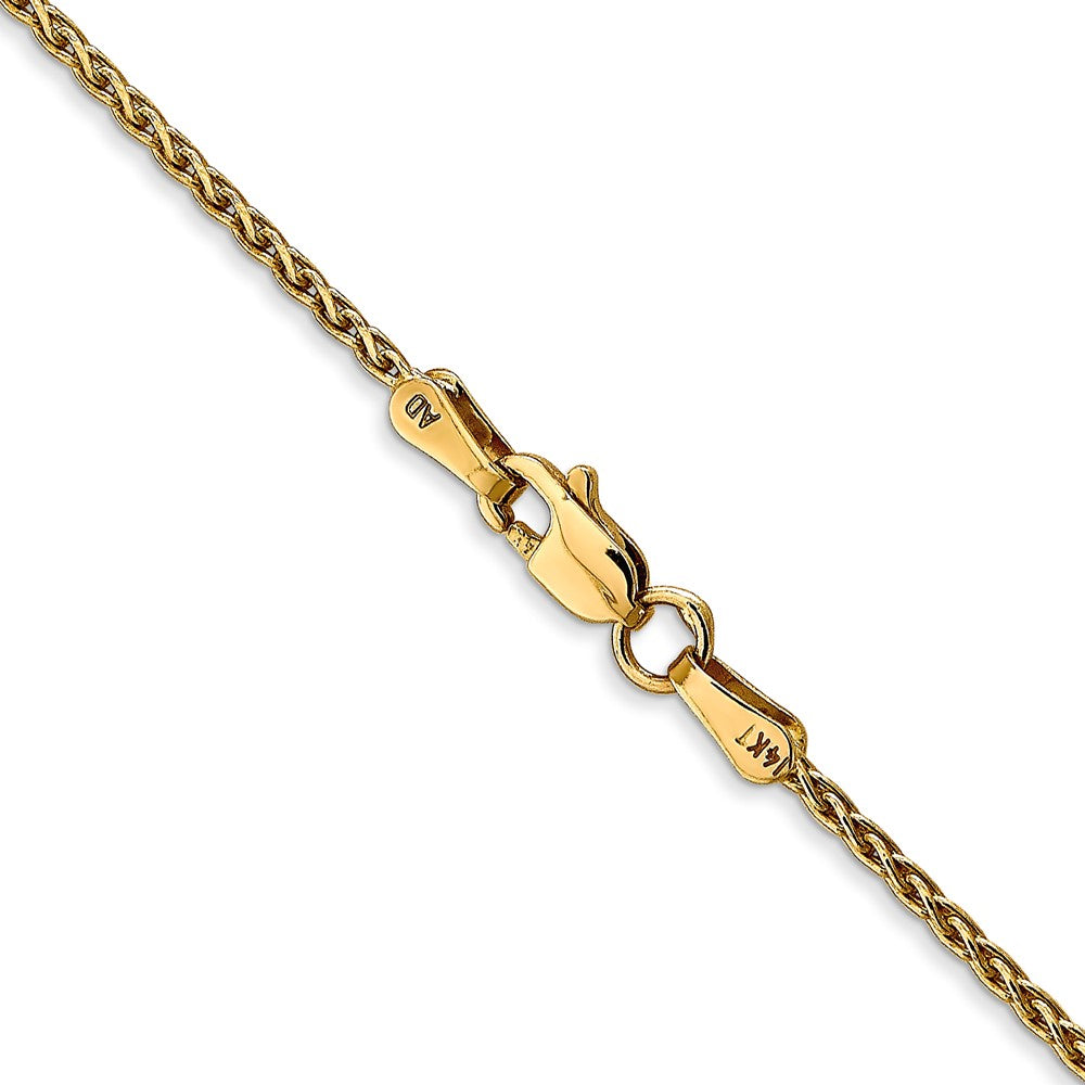 14k 24 inch 1.5mm Parisian Wheat with Lobster Clasp Chain