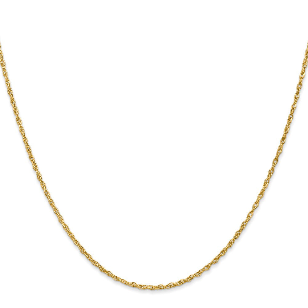 14K 22 inch 1.3 Heavy Baby Rope with Lobster Clasp Chain