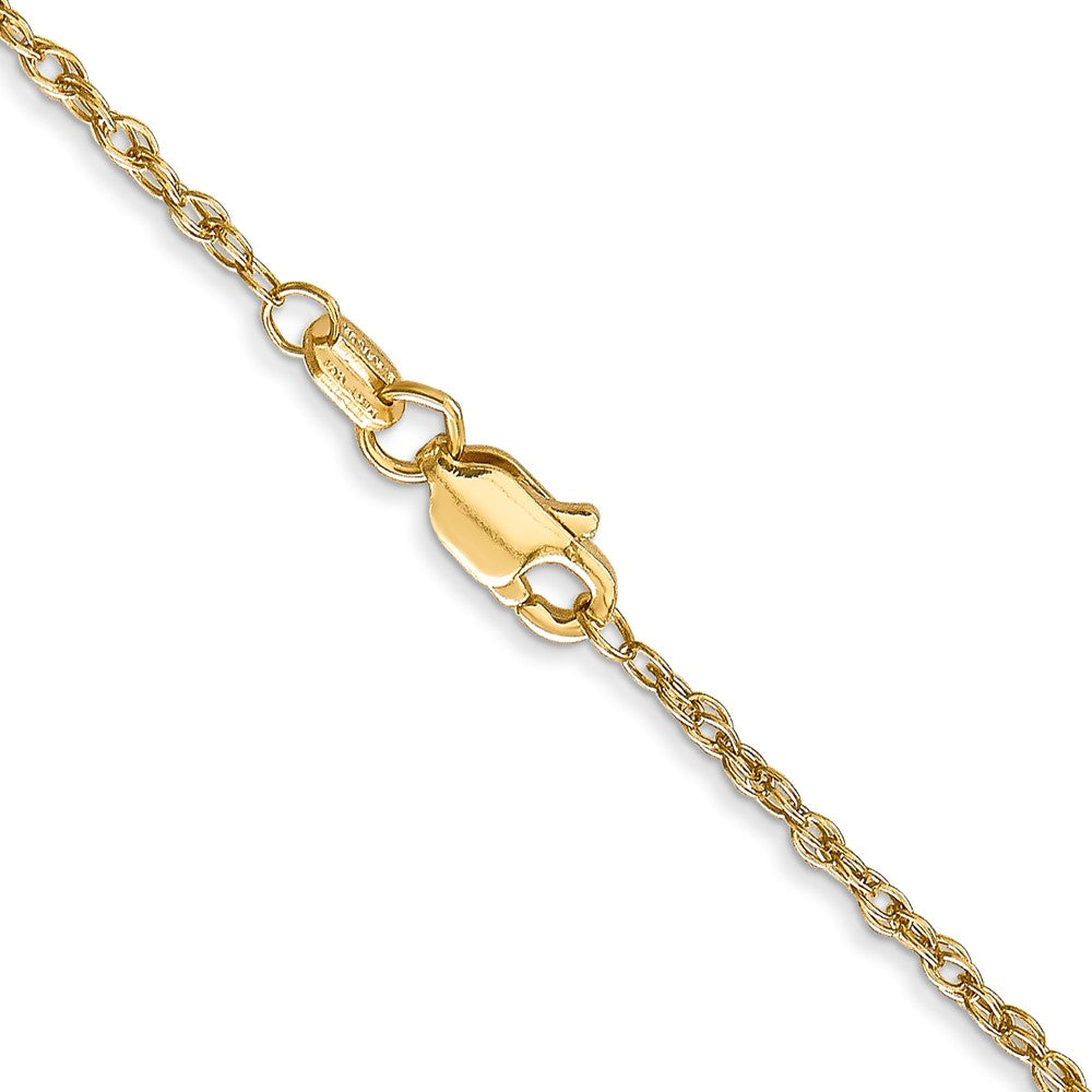 14K 22 inch 1.3 Heavy Baby Rope with Lobster Clasp Chain