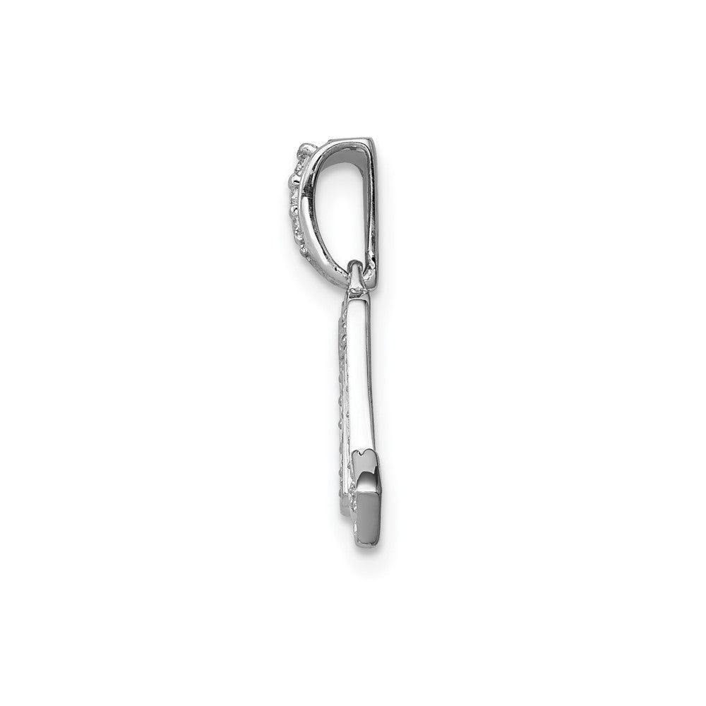14k White Gold Diamond Scorpio Zodiac Pendant