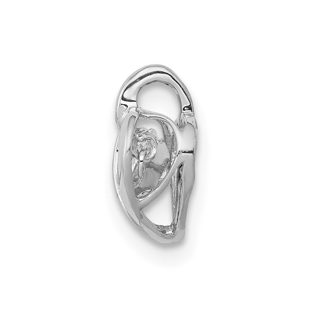 14k White Gold 1/4ct. Vibrant Diamond Heart Pendant
