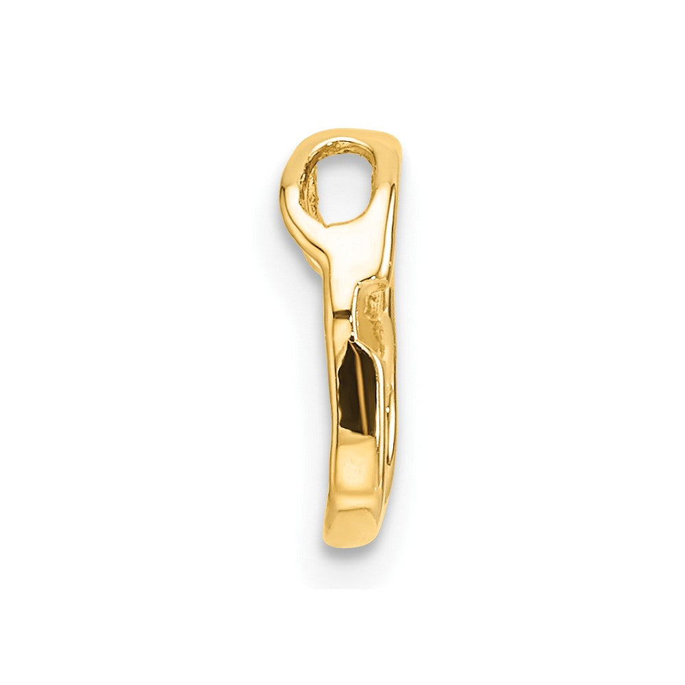 14k Heart Chain Slide Mounting